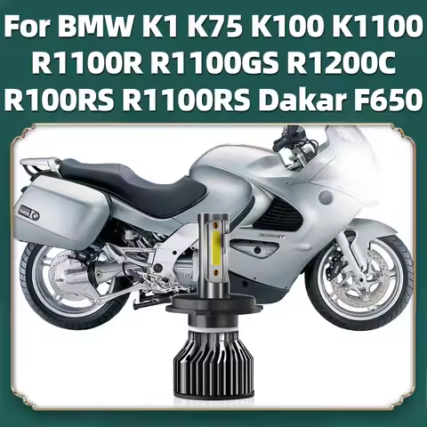 1x For BMW K1 K75 K100 K1100 R1100R R1100GS R1200C R100RS R1100RS Dakar F650 LED Motorcycle Headligh