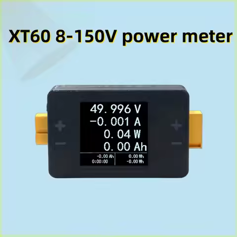 8-150V 25A Power Meter, XT60 Bidirectional Coulomb Meter, Model Aircraft /LIPO Battery Voltage And C