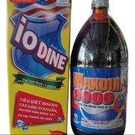 IO DINE disinfects and kills bacteria in shrimp and fish ponds (1 liter bottle)