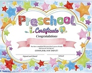 Preschool Certificate Kindergarten Diploma Star Reward 8.5” X 11” Pack of 30