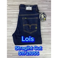 Jeans (Lois) Straight Cut AIRCELL 100% Original S11-21055 Gelap Biru👉🏻free Holder👍