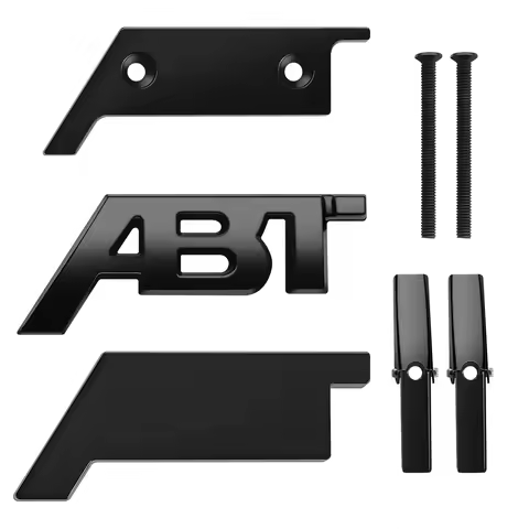 Car Grille ABT Logo Sticker ABT Grill Sticker For VW Audi RS3 SQ5 SQ7 RS5 A4 Q5 S5 A3 A6 A7 A5 Q5 Q7