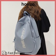 HORIZO School Backpack, Large Capacity Lightweight Student Backpack, Letter Waterproof College Bag