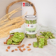 Biscotti Green Tea Red Brick 250g, Sweet From Brown Rice And Honey, Diet Standard