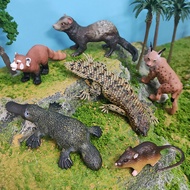Children's Toys Simulated Forest Animal Model Panda Tail Rock Lizard Ferret Figurine Ornament