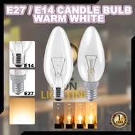 E27 E14 Filament C35 dimmable candle bulb Warm white