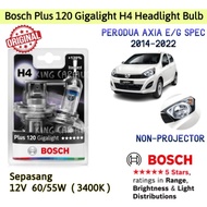 For Axia E/G Spec 2014-2022~ 2 Pcs/1 Pair 3400K 12V H4 BOSCH Plus 120 Gigalight Mentol Lampu Depan K