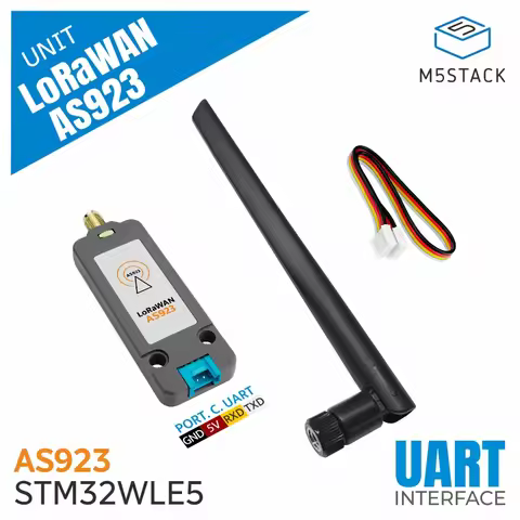 M5Stack Official LoRaWAN Unit US915/EU868/AS923(STM32WLE5) with Antenna