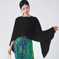 Womens Fashionable Loose Pleated Shawl