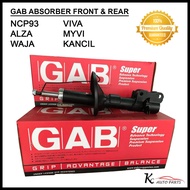 GAB Absorber Front Rear for NCP93 Alza Waja Kancil Viva Myvi Wira Persona Gen2