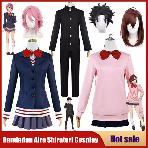 Anime Dandadan Cosplay Costume Aira Shiratori JK Sailor Skirts Outfit Suit Momo Ayase Ken Takakura J