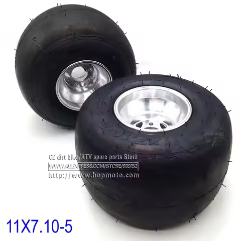 5 Inch 168 Go Kart Rear Wheels Beach Car Accessories Drift Bike Wheel 11X7.10-5 Kart Tire ATV Quad