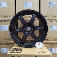 [1PC]New Sport Rim 18inch Promax Wheels🇹🇭TE37 18X8.5JJ ET35 5H114.3 BR-DARK