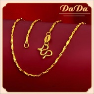 Gold สร้อยคอ ทองแท้ 96.5% น้ำหนัก 1 สลึง (25 สตางค์ 3.8 กรัม) ลายดิสโก้ (18k au750) ขายได้ ทอง แท้ ห