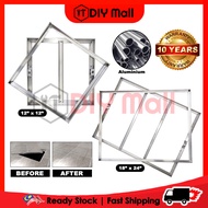 DIYMALL 12"x12" 18"x24" Aluminium Manhole Cover Mosaic Cover Frame Penutup Mosek Tile Work Main Hole