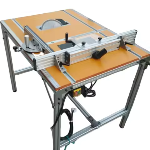 820mm Router Table Fence Aluminium Heavy W/Dust Port Connection,T-tracks Sliding Brackets Miter Gaug