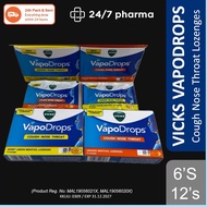 Vicks VapoDrops Honey Lemon Menthol Cough Drop Lozenges Vick lozenge Vapo Drops 维克斯伤风 感冒 维克氏伤风塞