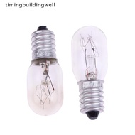 Twsg 2Pcs E14 15W High Temperature Resistant Refrigerator Bulb Microwave Oven Replacement Light Toas