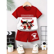 MERAH Bj Ank Hut Ri 17 August Children's T-shirts Independence August Children's Suits August Childr