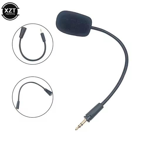 2.5/3.5mm Mic Headphone Microphone for Kingston HyperX Cloud Alpha S II X Core Pro Silver Cloudx Clo
