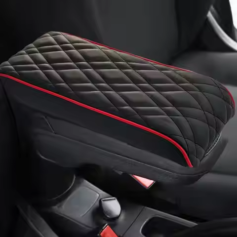 PU Leather Car Armrest Mat Center Console Arm Rest Protection Cushion For MINI Cooper F55 F56 F57 Au