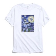 Stormtrooper Van Gogh 短袖T恤 白色 梵谷星空畫設計插畫藝術油畫印花潮T