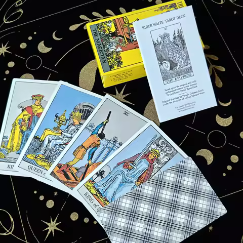 12x7cm The Rider Tarot Deck English The Authentic Rider-Waite Tarot Deck Booklet Essential for Tarot