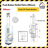Techplas 50MM Liftup Outlet Valve FAO-S301-P38 | Dual Push Button | Flushing Cistern | Ceramic Ciste