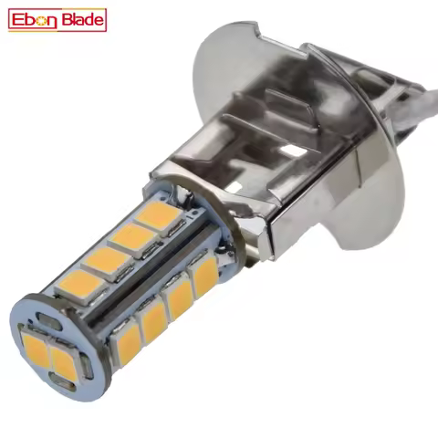 1/2 Pcs H3 LED Bulb Warm White PK22S 2835 18SMD Flashlight Searchlight Replace Headlight Lamp For Ro