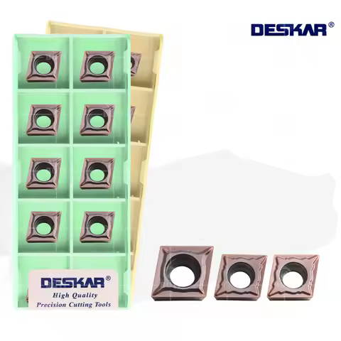 DESKAR 100% Original CCMT060202-GM CCMT09T302-VM LF6018/6118 High-quality CNC Lathe Ling-shape Turni