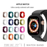 For Apple Watch Ultra 1/2 49mm Silicone Protective Case Color Soft shell Falling Proof Cover iWatch Ultra Case