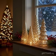 Printed Glass Ornaments Illuminated 3d  Glass New Mercury Christmas Tree Trees Cross-Border JI0O