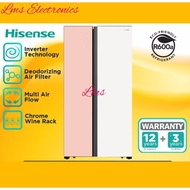 HISENSE SIDE BY SIDE FRIDGE 620L RS688N4AWU PU