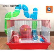 Hamster Cage M020 with Accessories heavy Duty Cage for Hamster with Hamster Wheel and Tunnel - M020