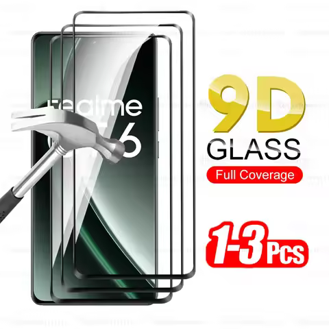 1-3Pcs 9D Curved Full Cover Tempered Glass For Realme GT 6 6T Neo6 SE G T Neo 6 SE GT6 Neo6SE GT6T R