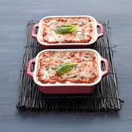 Staub珐琅陶瓷方形焗爐碟 20×16cm☆☆☆現貨☆☆☆