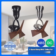 【GuangMao】14" MINI Ceiling Fan 80° Rotation DC Motor Ceiling Fan Strong Wind