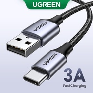 UGREEN USB-A to USB-C Nylon USB Type C Aluminum Shell Braided 3A Cable for Samsung Galaxy S20/S10/NO