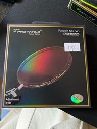 Pro Tanle 72mm variable ND filter 減光鏡