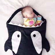 《Europe and America》 Cute Infant Creative Gifts Baby Sleeping Bag Shark Cartoon Anti-kick Is Autumn And Winter Out Of Hugs Warm