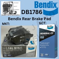 Bendix DB1786! Toyota Vios/Yaris/Prius/Corolla/Corolla Altis Rear Brake Pad Metal King Titanium &amp; General CT