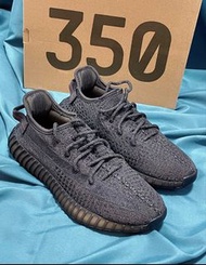 全新有盒adidas originals Yeezy Boost 350 V2 黑滿天星 "Black”低幫休閒鞋 男女同款 黑色