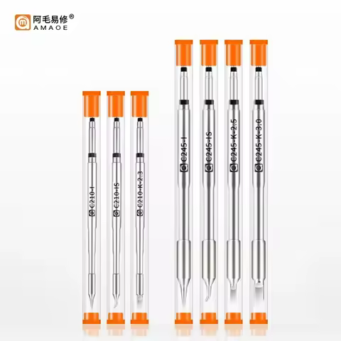 AMAOE C210 C245 Tips Soldering Iron Constant Temperature Welding Table Electric Welding Head for Ori
