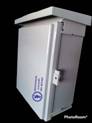 ตู้กันน้ำพลาสติก ABCO 10"x12" กล่องกันน้ำสีเทา สามารถใส่กุญแจล็อคได้ติดตั้งภายใน-ภายนอกอาคาร