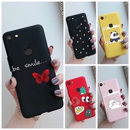 Candy Color Case For VIVO V7 1718 Cute Cartoon Butterfly Painted Soft Silicone Casing