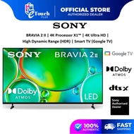 Sony BRAVIA 2 | 55 - 75 " Inch TV | 4K HDR Processor X1 | 4K Ultra HD | High Dynamic Range (HDR) | S