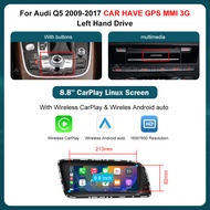 Roadtop 8.8 inch màn hình hệ thống Linux Android tự động cho Audi Q5 2009-2017 Airplay Miracast chức