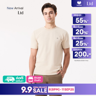 LTD เสื้อยืดแขนสั้น ผู้ชาย สีเบจ | T-shirt | 03587