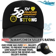 Tau Gamma Phi Triskelion 58th Anniversary Cap Trucker Snap Back Baseball Cap For Men & Women Waves