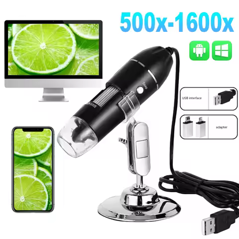 1600X 1000X 500X Digital Microscope Camera USB Microscope 1080P HD Microscope For Soldering Magnifie
